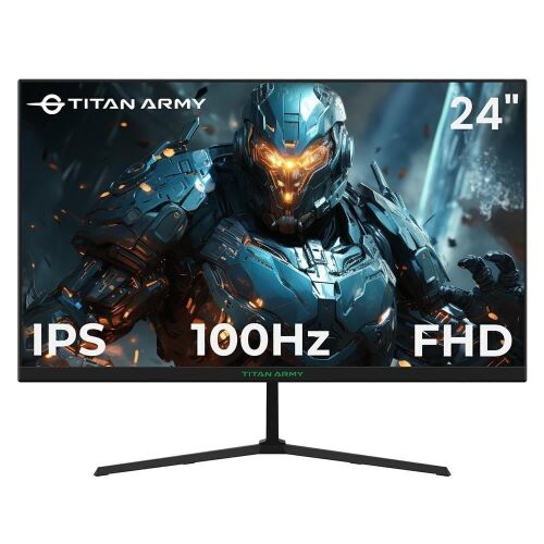 TITAN ARMY 23.8" Gaming Monitor with IPS Panel, FHD Resolution, 100Hz Refresh, Adaptive Sync, VESA Compatible - Lot 96