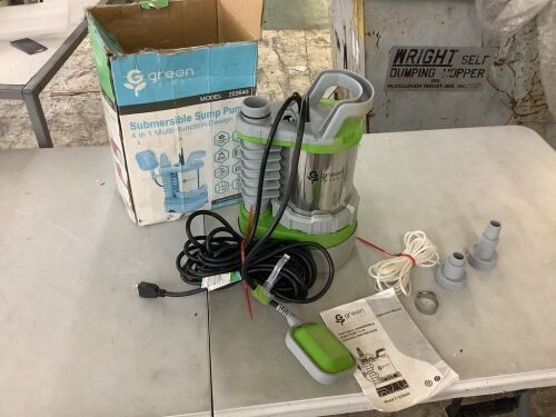 Green Expert Submersible Sump Pump  - Lot 159