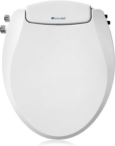 Brondell Swash Bidet Toilet Seat, Non-Electric, Dual Temperature, Fits Round Toilets - Lot 242