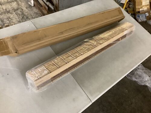 Cordless Bamboo Roman Shades, 36" x 64"  - Lot 245