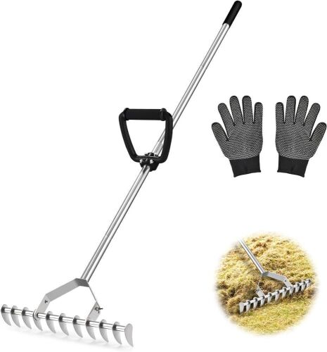 DACK 64" Stainless Steel Dethatcher Lawn Rake  - Lot 303