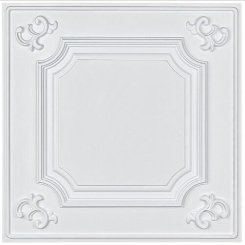 Art3d Drop Ceiling Tiles 24''x24'' in White, 12-Pack - Lot 316