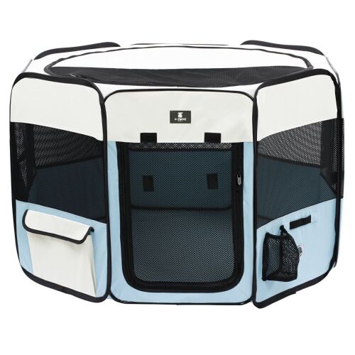 X-ZONE PET Portable Foldable Pet Playpen, Removable Zipper Top - Lot 340