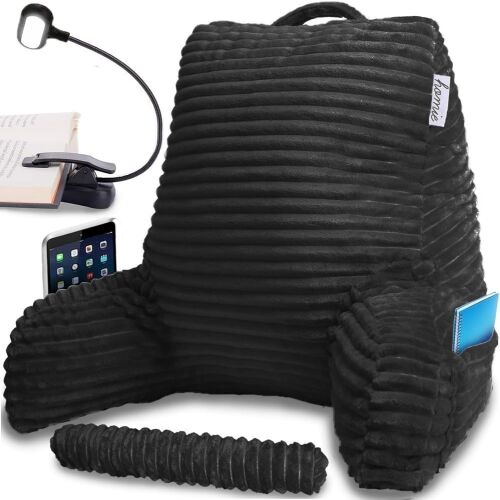 Homie Reading Pillow with Wrist Support and Book Light - Lot 501