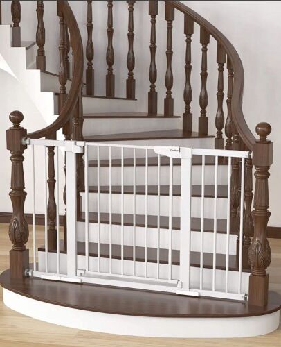 Cumbor 29.5"-51.6" Baby Safety Gate Extra Wide Easy Walk Thru - Lot 506