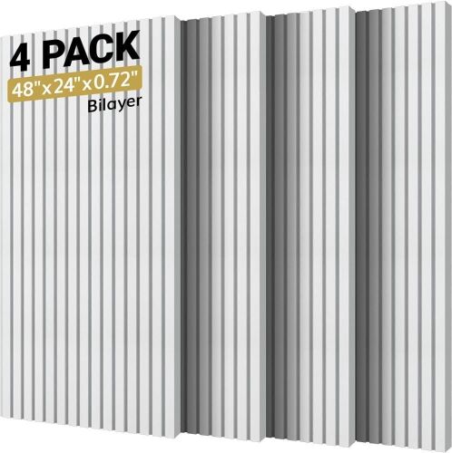 TONOR 4-Pack Bilayer Self-Adhesive Acoustic Panels - Lot 525