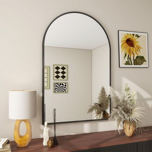 Arched Wall Mirror, 30" x 20" - Lot 614