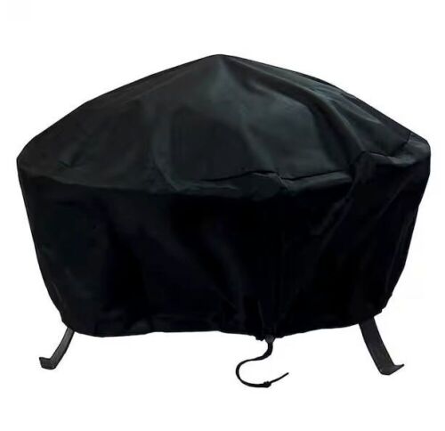 Sunnydaze Decor 36 in. Black Durable Weather-Resistant Round Fire Pit Cover - Lot 632