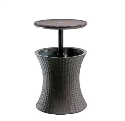 Keter Cool Bar 7.5 Gal. Resin Rattan Drink Cooler Patio Table - Lot 732