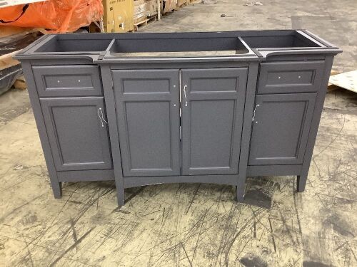 60" Bathroom Vanity - Scratch/Dent, Drawer Off Track  - Lot 377