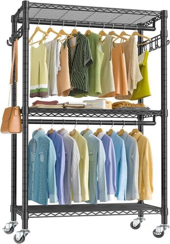 VIPEK V12 Heavy Duty Rolling Garment Rack  - Lot 458