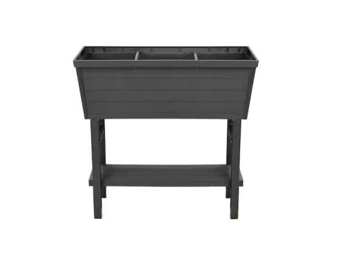 Vigoro 32.25 in. W x 31 in. H Elevated Resin Patio Garden Bed  - Lot 373
