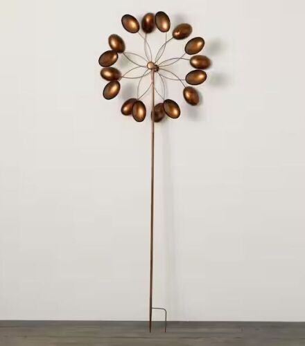 Sullivans 72 in. Swirling Copper Garden Stake  - Lot 374