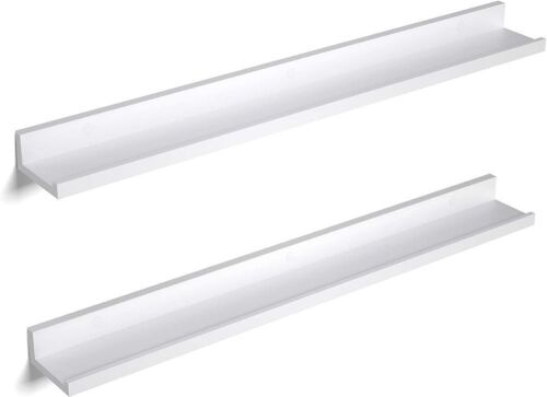 SONGMICS Floating Shelves, 3.9 x 31.5 Inches with Front Edge, Set of 2 - Lot 552