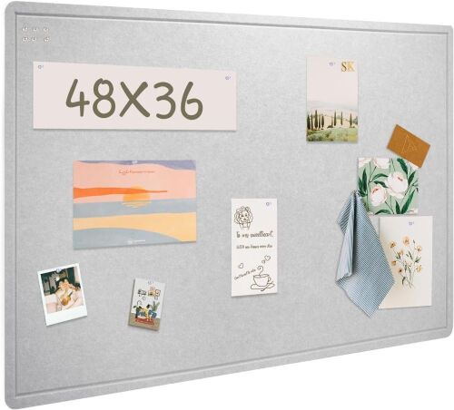 Large Felt Bulletin Board, 48 x 36 Inches - Lot 644