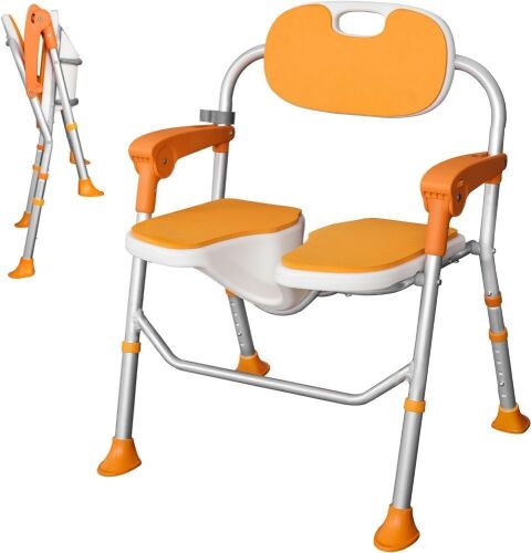 WellSync Folding Shower Chair with Arms and Back - Lot 743