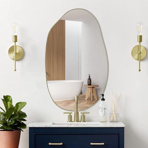Irregular Wall Mirror 33.5"x20.5" - Lot 749