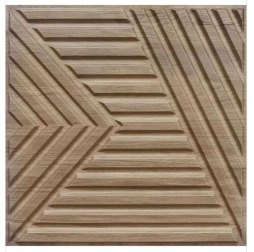 STICKGOO 3D PVC Wall Panels, Natural Oak, 12 pc  - Lot 751
