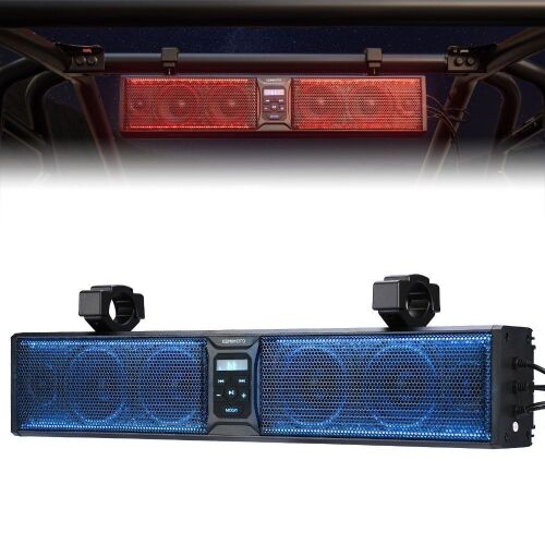KemiMoto 6 Speaker 26 Inch RGB Universal Sound Bar For 1.75''-2.25'' Roll Bar - Lot 63
