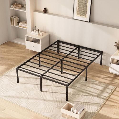 14inch Metal Bed Frame, Full  - Lot 424