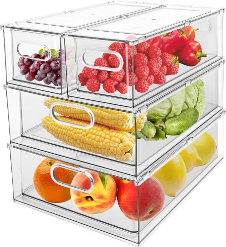 Greenby 4 Pack Refrigerator Organizer Bins  - Lot 583
