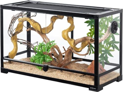 REPTI ZOO 30 Gallon 30" x 12"x 18" Glass Reptile Terrarium, Front Opening - Lot 585