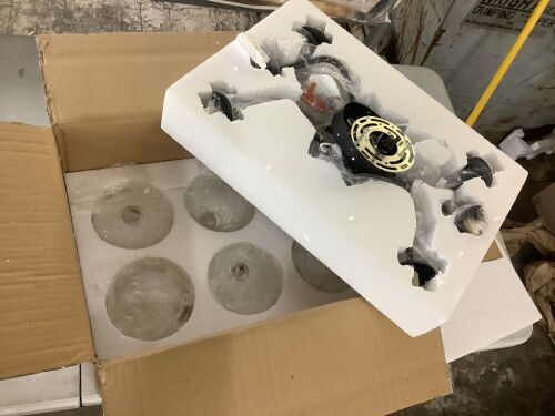 Modern Semi Flush Light Fixture  - Lot 586