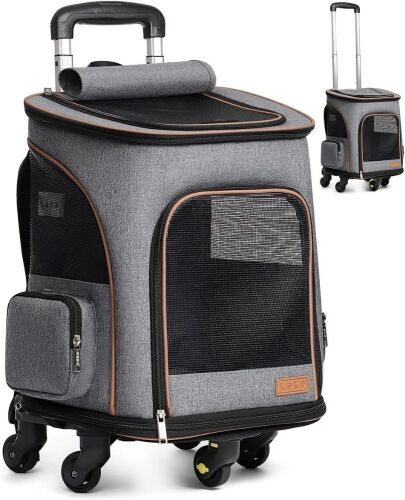 Lekereise Pet Carrier Backpack with Wheels - Lot 589