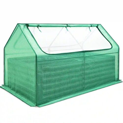 Quctent 6' x 3' x 2' Galvanized Raised Garden Bed with Cover - Lot 595