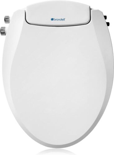  Brondell Bidet Toilet Seat, Non-Electric Swash Ecoseat, Fits Elongated Toilets - Lot 660