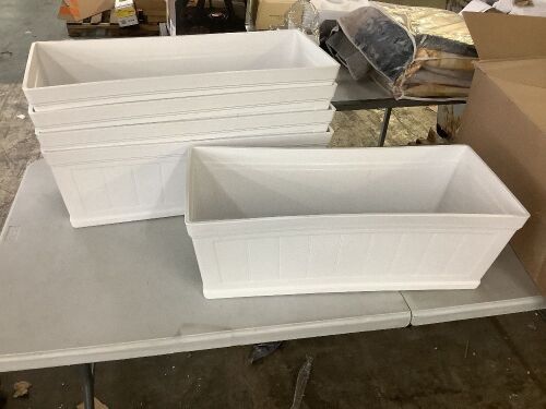 Lot of (5) Hanover 27" Deck Rail Planter Box  - Lot 716