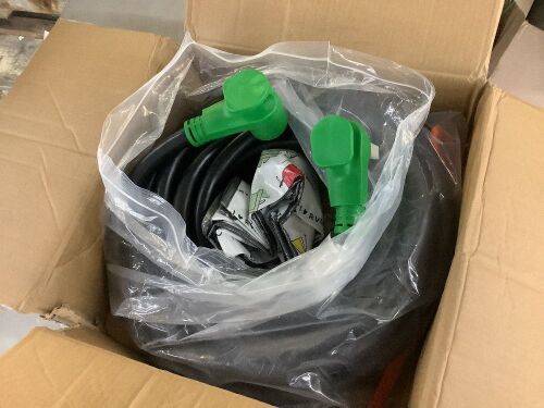 WELLUCK 50 Amp 15FT RV Power Extension Cord with Cord Organizer, Heavy Duty NEMA 14-50P to SS 2-50R RV Twist Locking Adapter  - Lot 52