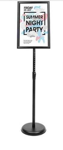 YIYO Adjustable Pedestal Poster Sign Stand, 8.5 x 11  - Lot 730