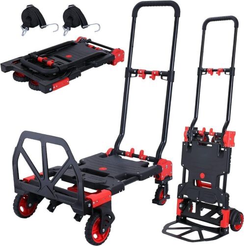 2-in-1 Folding Hand Truck Dolly 330LB Load Carrying - Lot 391