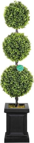 Artificial Boxwood Topiary Tree, 3.5'  - Lot 493