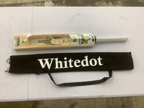 Whitedot Cricket Bat  - Lot 395