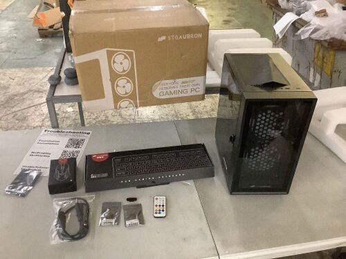 STGAubron Gaming Desktop PC with Mouse & Keyboard  - Lot 19