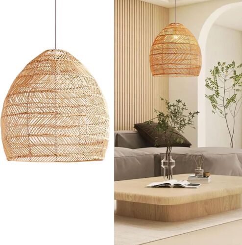 Littleglovo Encryption Natural Material Rattan Pendant Light - Lot 687