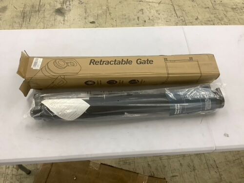 150" Extra Wide Retractable Baby Safety Gate  - Lot 569