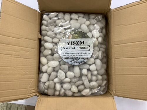 40lbs 1-2 Inch Natural Pebbles - Lot 692