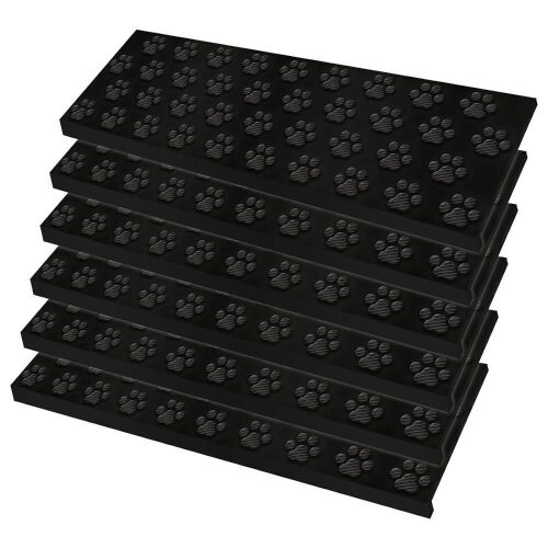Longing Home Rubber Stair Treads 10" x 30", 6 pc  - Lot 398