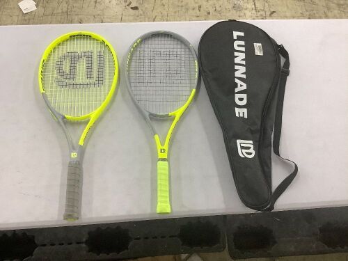 Lunnade Adult Tennis Rackets, Set of 2  - Lot 201