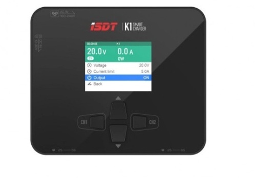 ISDT K1 Dual Port 1~6S 100~250W x 2 AC/DC Smart Charger (US Plug) - Lot 70