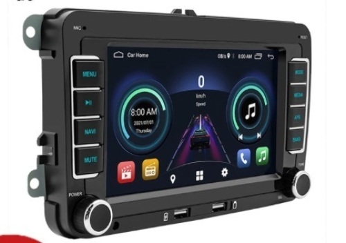 Car Multimedia Player Android 10 inch Car Radio HD Screen 2+32G WiFi GPS Navigation AUX-in ForVW/Passat/Touran/Caddy/Jetta - Lot 78