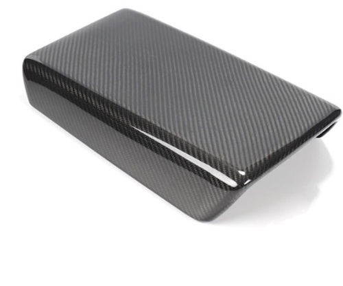  Carbon Fiber Center Console Armrest Box Decorative Cover Trim Compatible withTesla Model 3 Model Y 2016-2022  - Lot 107