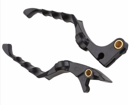  Skull Zombie Brake Clutch Levers For Honda Shadow VT 600 750 1300 1100 CB VF VTX NighthawkMagna Spirit (Black)  - Lot 115