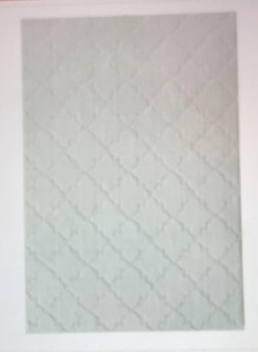 Beige Grey 10 ft. x 13 ft.Diamond Geometric Area Rug, edges have minor dirt from shipping - Lot 148
