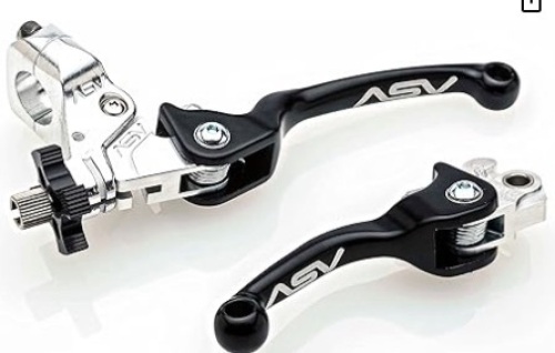 ASV Unbreakable F2 Off-Road Clutch and Brake Lever w/Perch # BC F21306SX - Black - Lot 156