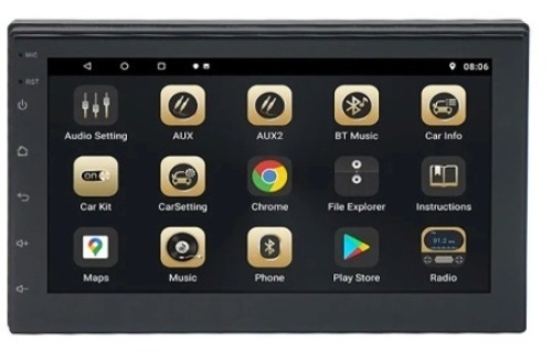 7011A Car Navigation for Universal Cars Carplay Screen 7 Inch Touch Display 4Gb+64Gb Wifi Android Car Dvd Player for Auto - Lot 183