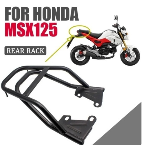 For Honda Grom MSX125 MSX 125 Motorcycle Accessories Rear Rack Luggage Bracket Armrest Shelf Tailbox Support Tail Box Holder - Lot 192